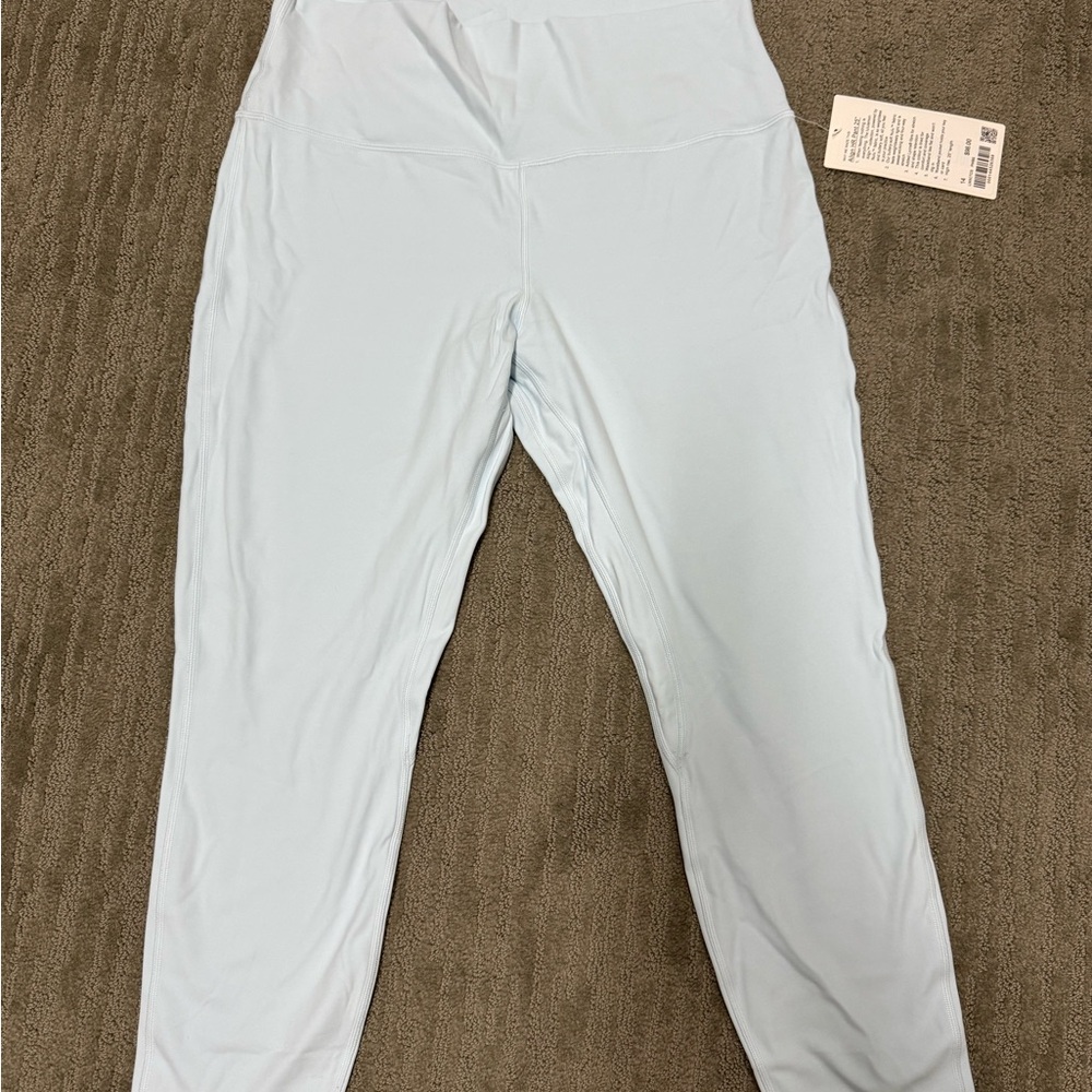 Lululemon Align High Rise Pant 25” Powder Blue size 14